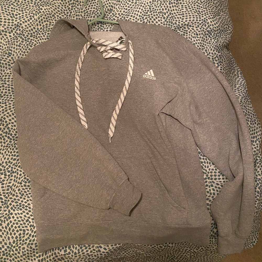 Grey Adidas hoodie